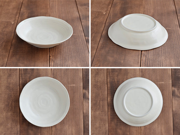 Cream Pasta Bowl Set of 4 - Spiral