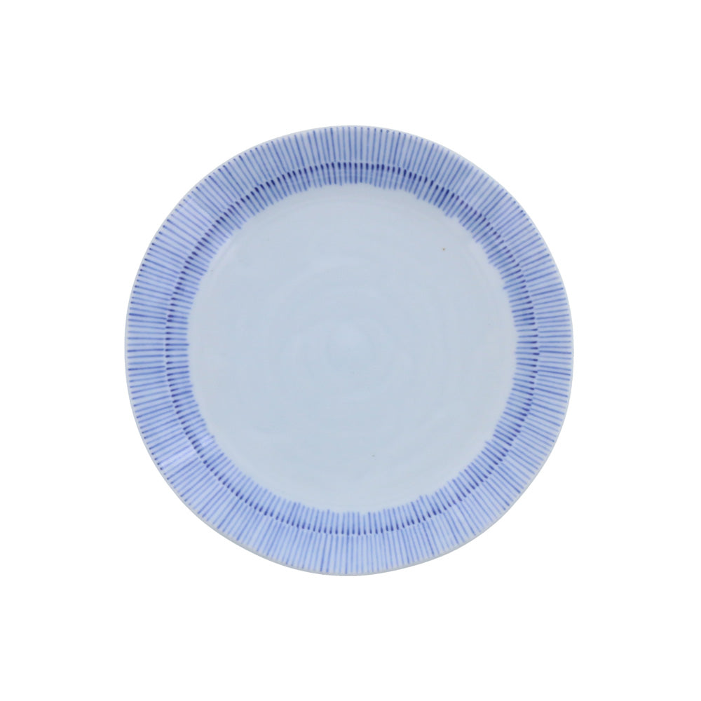 Tokusa 4-Piece Salad Plate Set - Blue and White