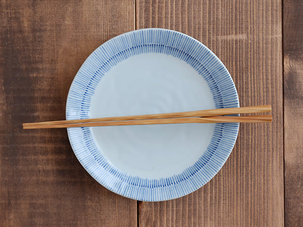 Tokusa 4-Piece Salad Plate Set - Blue and White