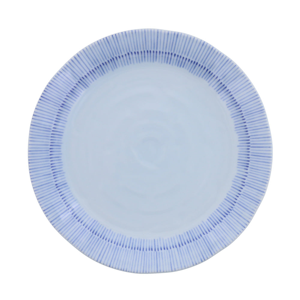 Tokusa 4-Piece Dinner Plate Set - Blue and White