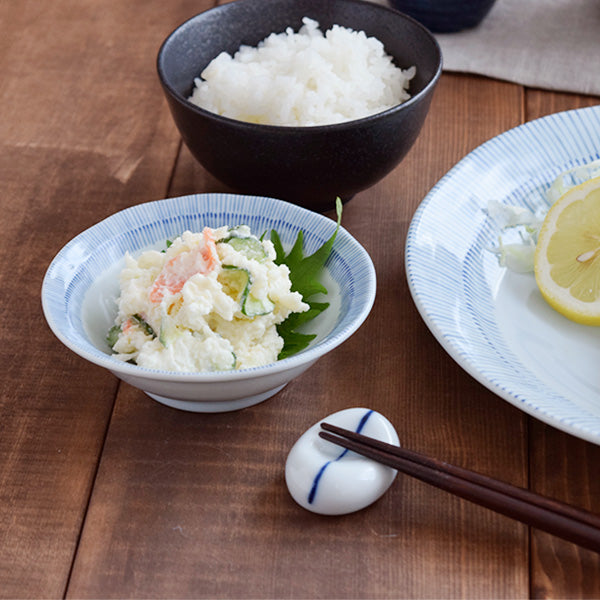 Tokusa 6-Piece Appetizer Bowl Kobachi Set - Blue and White