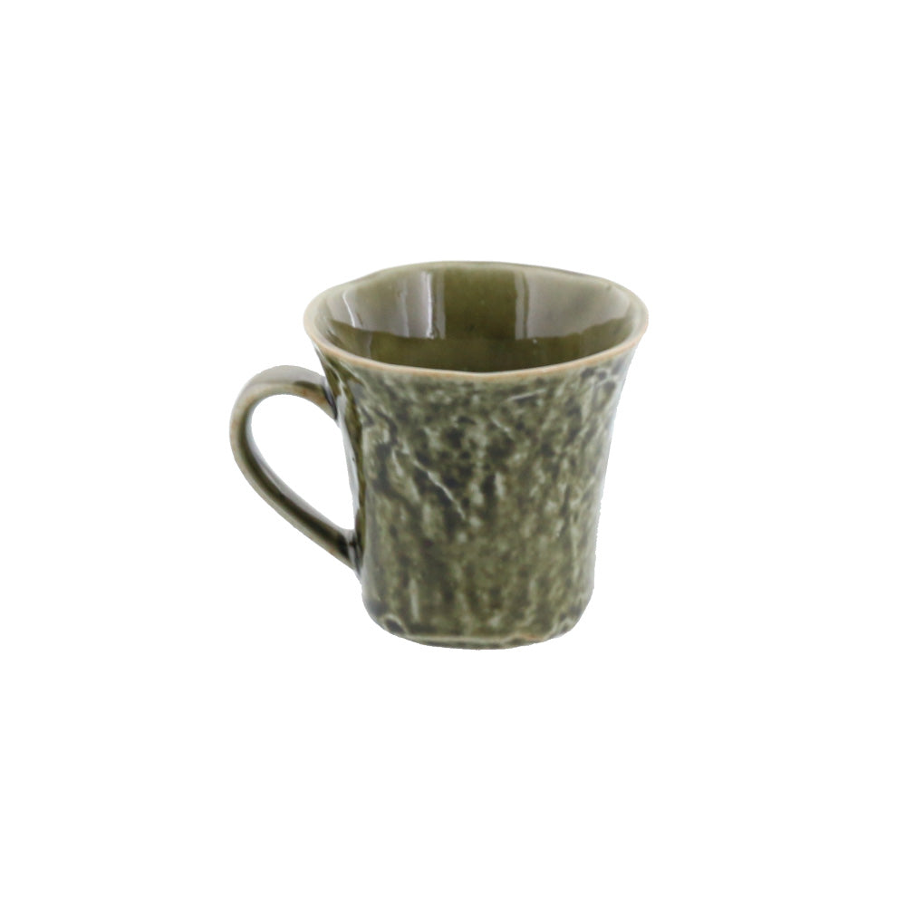 6.4 oz Dark Green Ishime Mug Set of 2 - Oribe