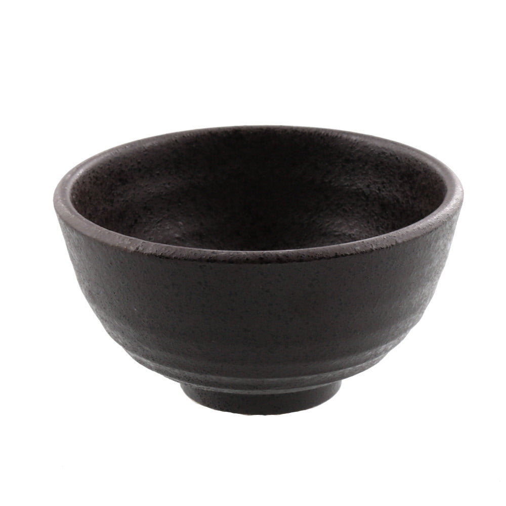 Ceramic Rice Bowls Set of 4 - Black