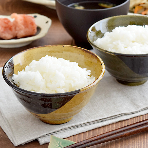 Ceramic Rice Bowl Set of 2 - Caramel