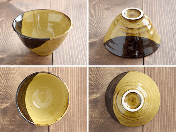 Ceramic Rice Bowl Set of 2 - Caramel