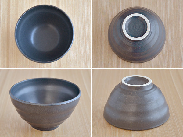 Rice Bowl Set of 4 - Matte Black