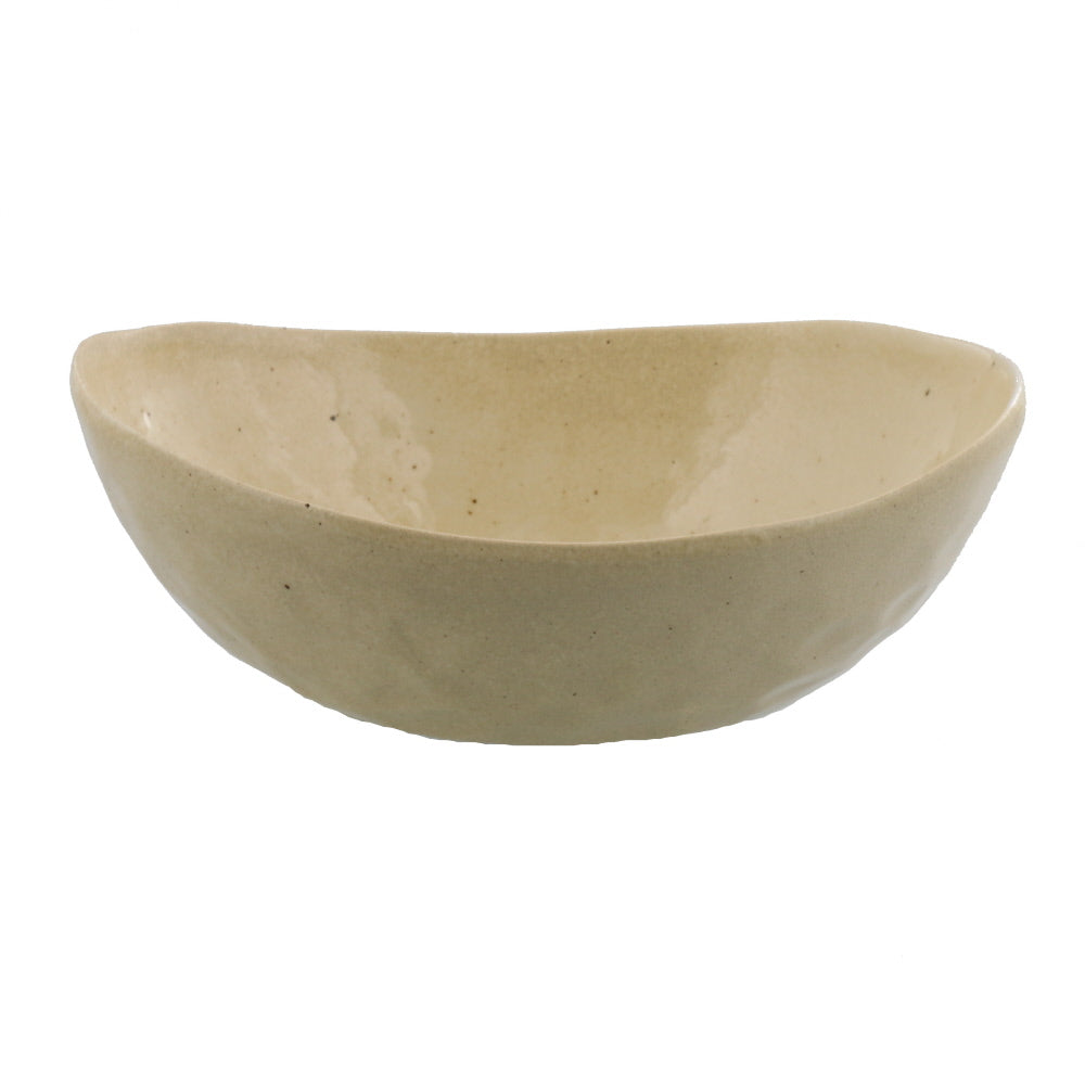 Minoruba 7.7" Japanese Oval Bowls Set of 2 - Beige