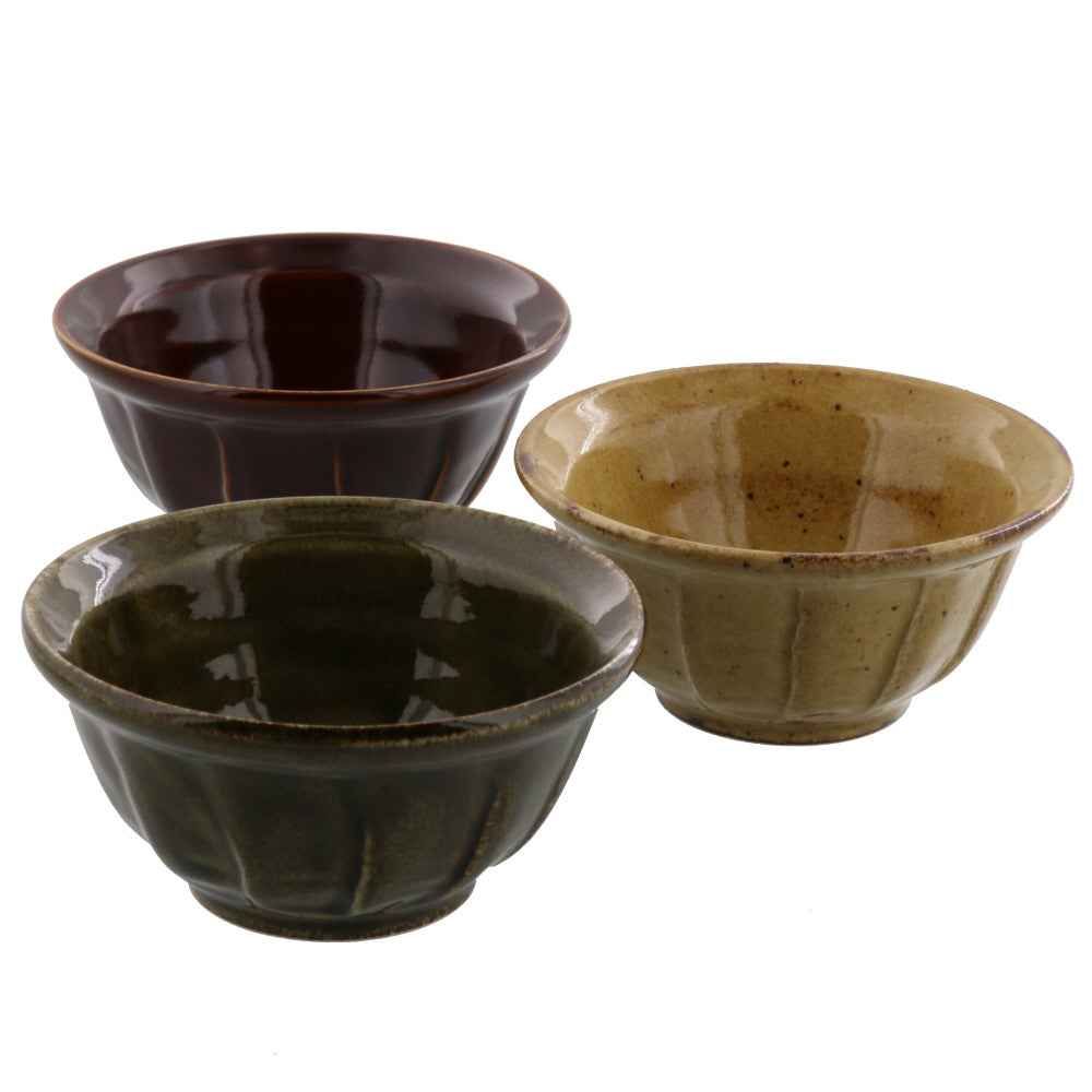 Small Dessert Bowl Set of 3 - Assorted Colors