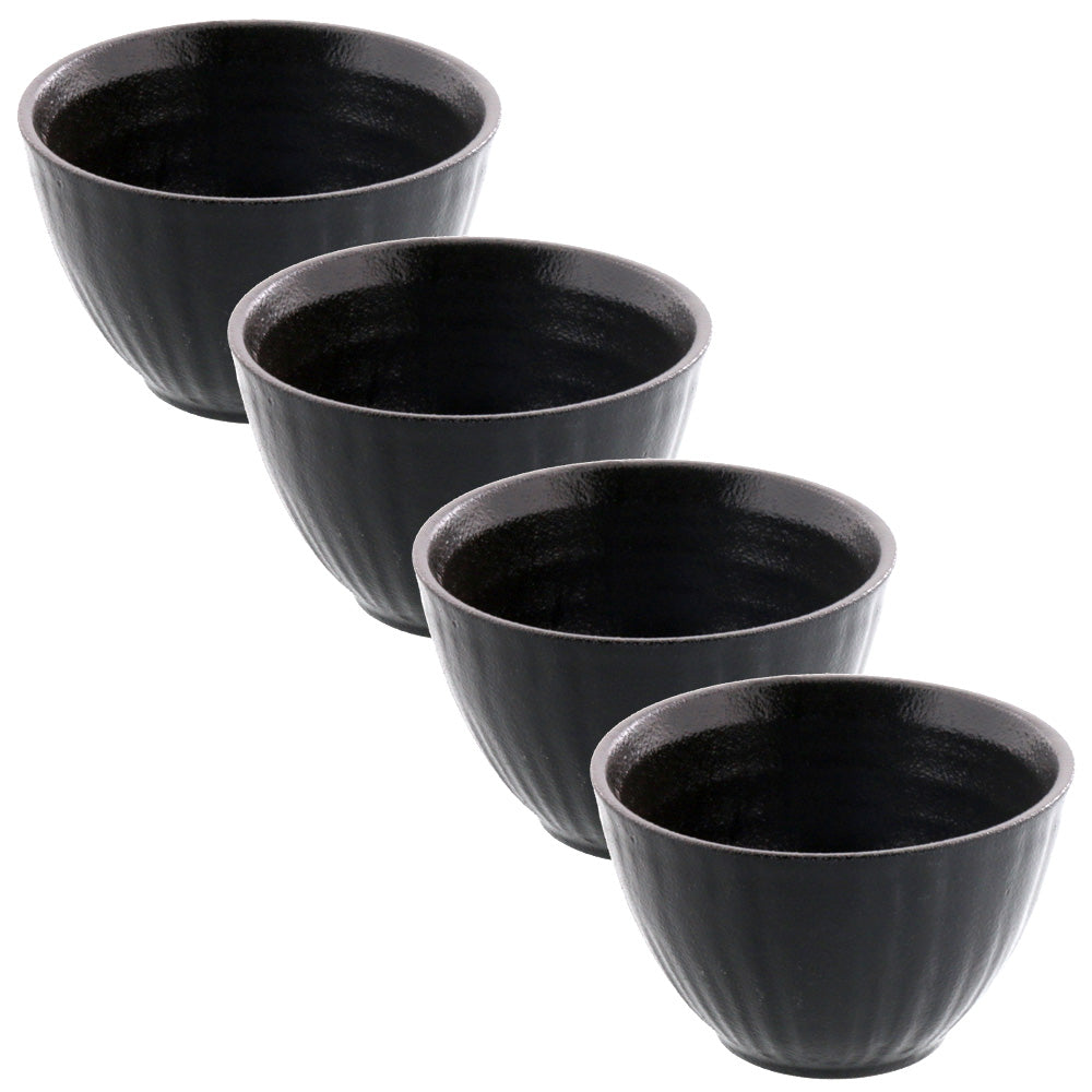 Small Japanese Bowl Set of 4 - Black