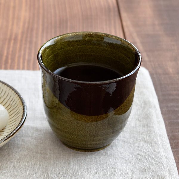 Japanese Teacups Yunomi Set of 4 - Oribe