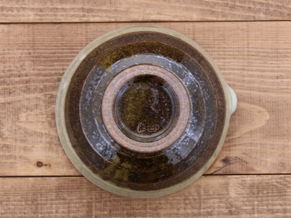 Ceramic Mortar (Suribachi) with Spout 6.5 inches Handmade Traditional Style