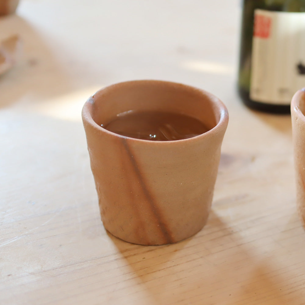 Ogawa Kiln 8.1 oz Shochu Sake Choko Cups Japanese Jumon Pottery