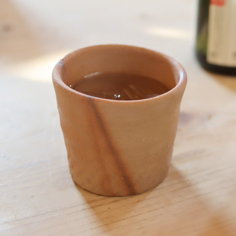 Ogawa Kiln 11.8 oz Shochu Sake Choko Cups Japanese Jumon Pottery - Large