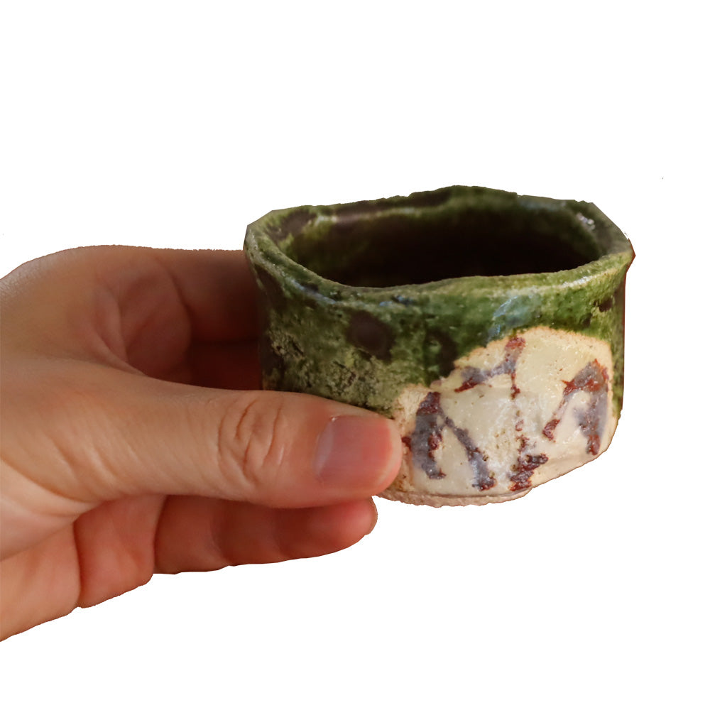 Handmade Pottery Sake Cup Guinomi by Tetsuo Ogawa