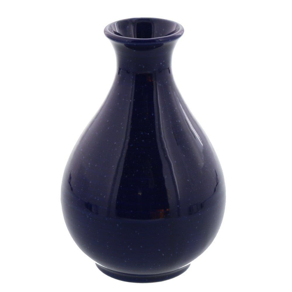 Navy Blue Porcelain Sake Bottle Tokkuri 12 oz 360cc - Starry Sky