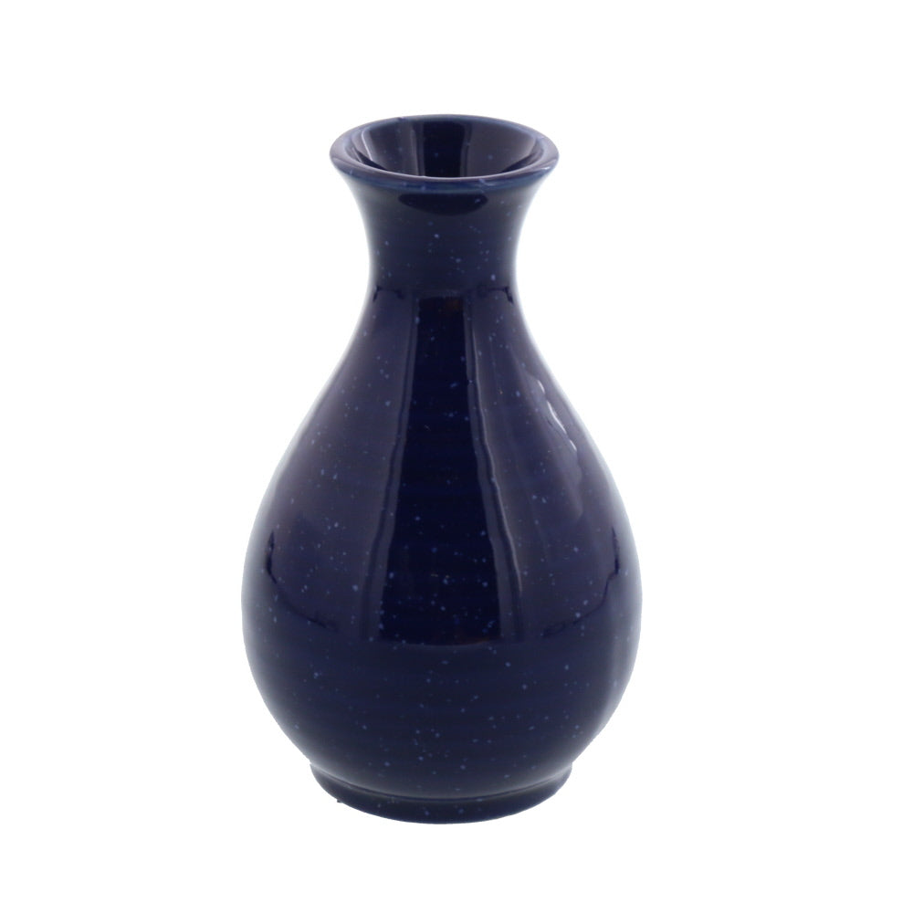 Navy Blue Porcelain Sake Bottle Tokkuri  6.45 oz 190 cc - Starry Sky