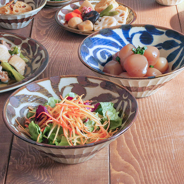 Ryukyukarakusa 7.3" Multi-Purpose Bowls Set of 2 - Blue