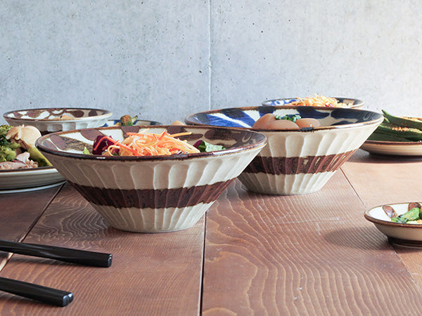 Ryukyukarakusa 7.3" Multi-Purpose Bowls Set of 2 - Blue