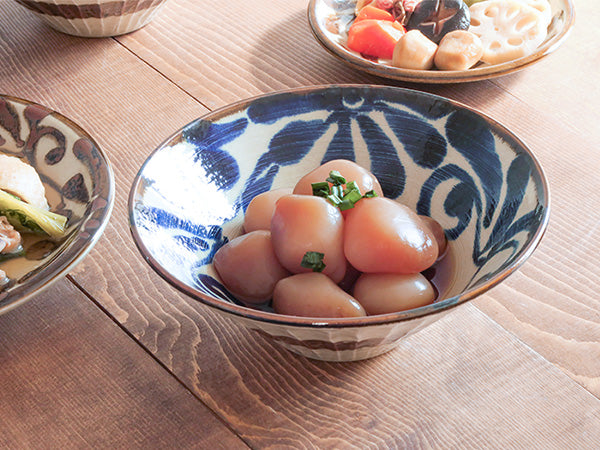 Ryukyukarakusa 7.3" Multi-Purpose Bowls Set of 2 - Blue