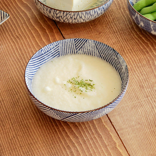 Nijimi Sometsuke 5.1" Blue Appetizer Bowls Set of 4 - Shimakoushi