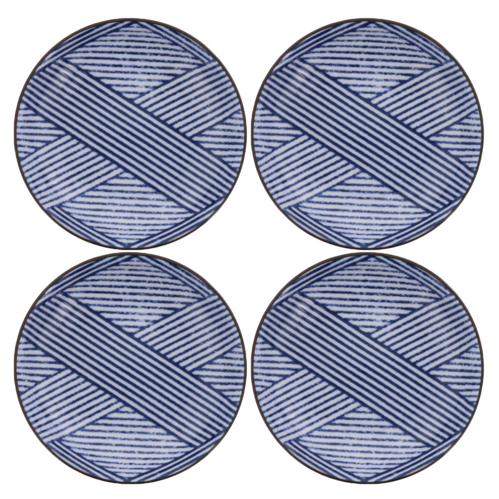 Nijimi Sometsuke 3.9" Blue Condiment Dishes Set of 4 - Shimakoushi