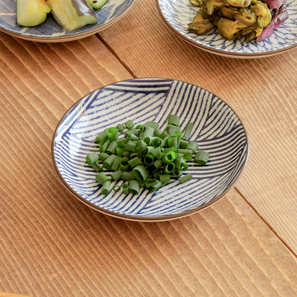 Nijimi Sometsuke 3.9" Blue Condiment Dishes Set of 4 - Shimakoushi