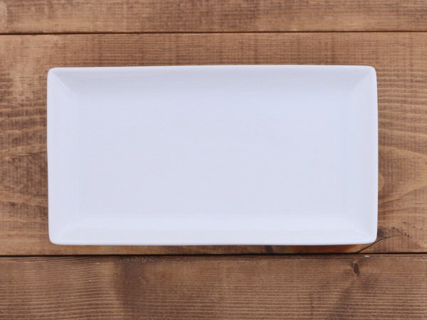 LAPIS 7.9" White Rectangular Plates Set of 3