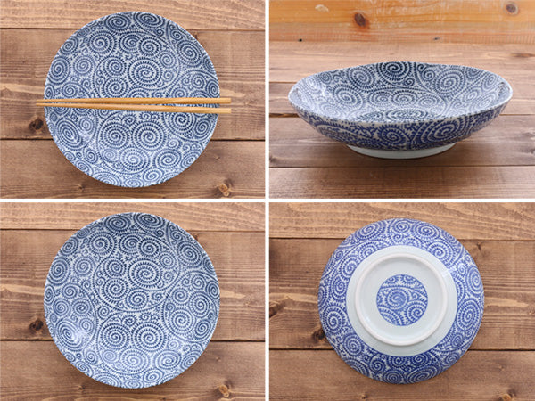 Blue Arabesque Pasta Bowl - Large