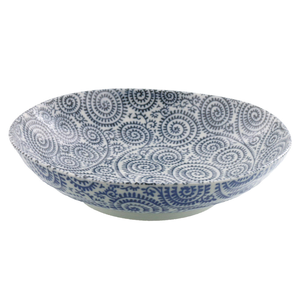Blue Arabesque Pasta Bowl - Large