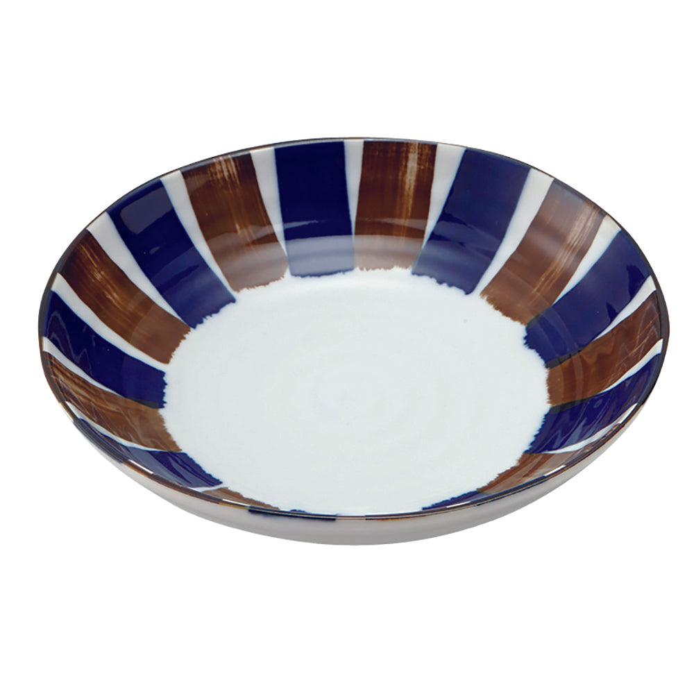 Blue and Brown Multi-Purpose Bowl