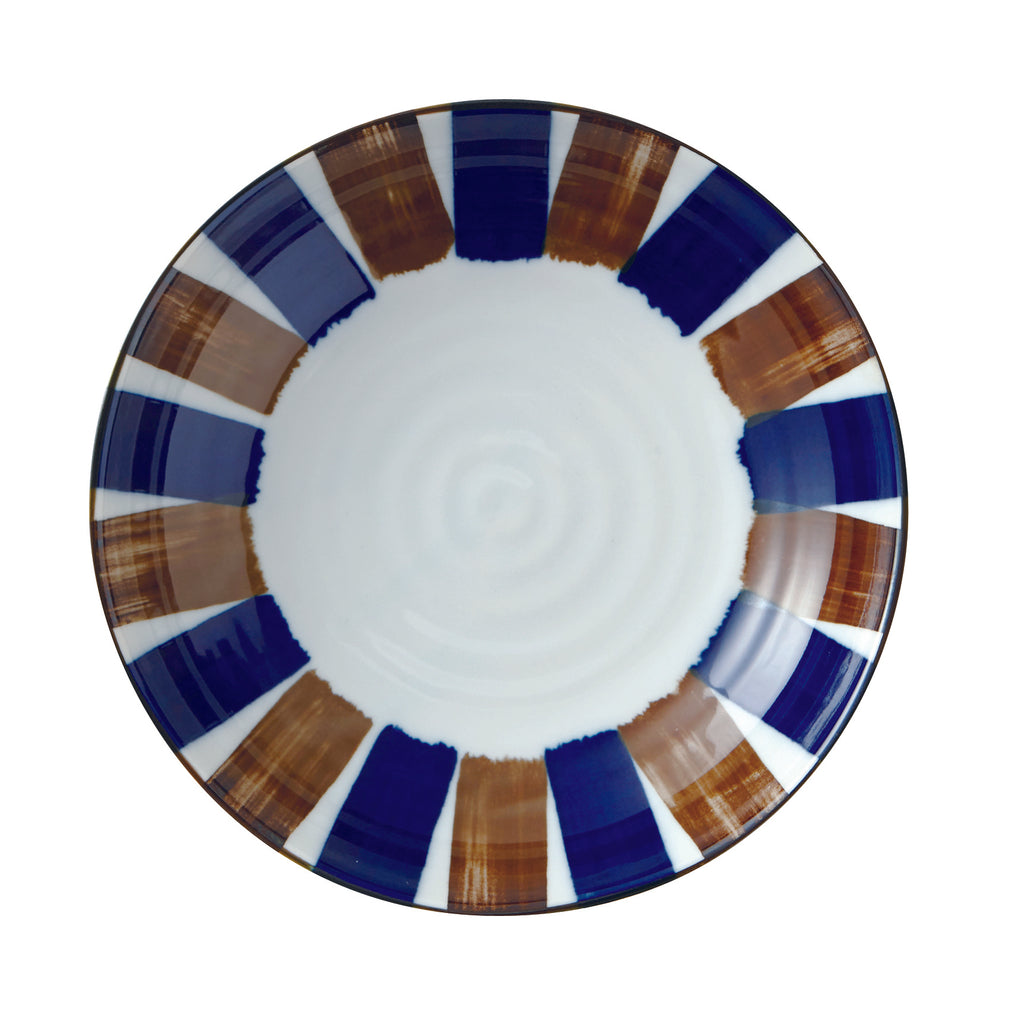 Blue and Brown Multi-Purpose Bowl
