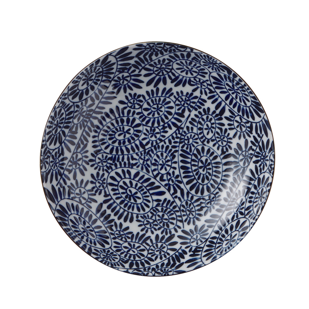 Aizome Tako Karakusa Blue and White Bowl