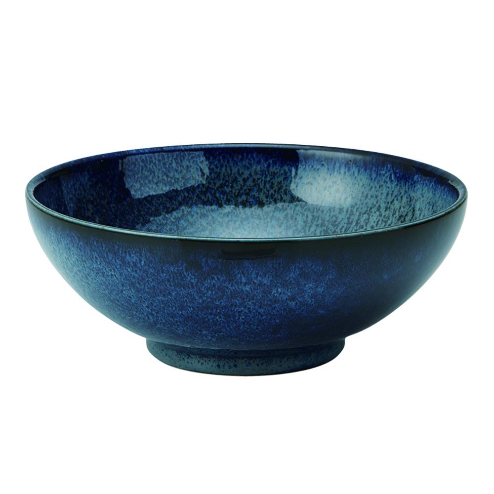 43.1 oz Wide Mouth Ramen, Donburi Bowl - Sapphire Navy Blue (Youhen Kon)