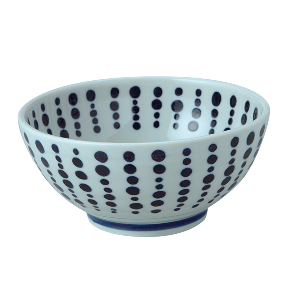 Large 40 oz Ramen, Donburi SANUKI Bowl Japanese Polka Dot (Tenmon)
