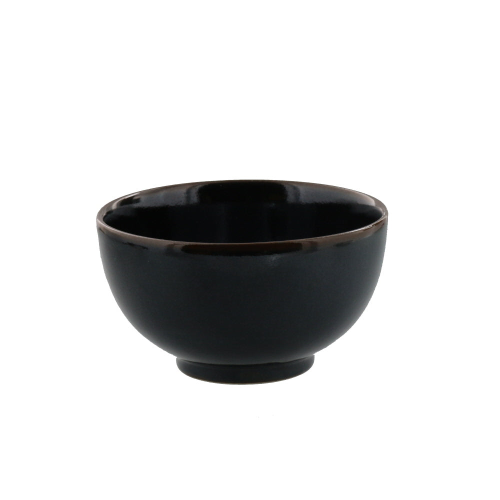 Medium 20 oz Stylish Black Bowl Set of 2 Yuzu Tenmoku