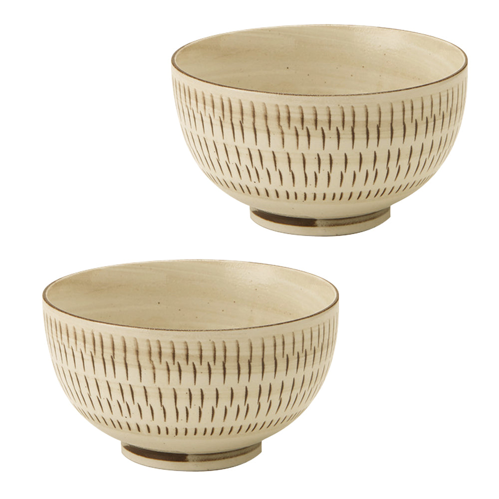 Traditional Multi-Purpose Donburi Bowl Set of 2 - Brown