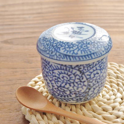 Blue Chawanmushi Cup With Lid Set of 2