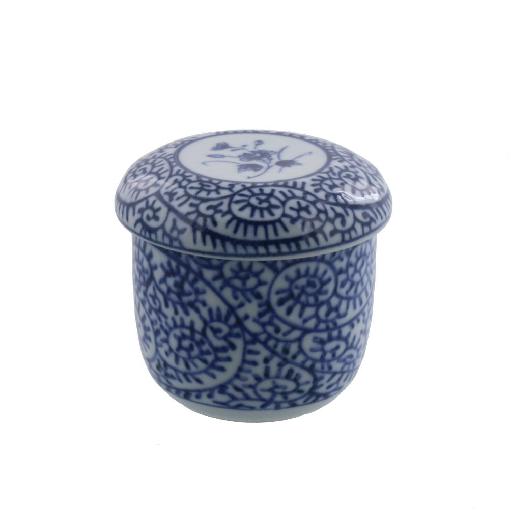 Blue Chawanmushi Cup With Lid Set of 2