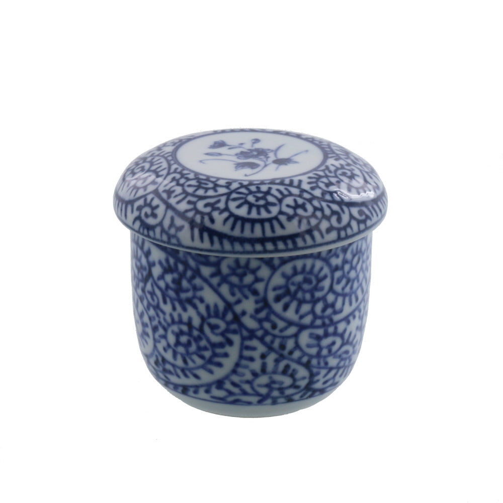 Blue Chawanmushi Cup With Lid Set of 2