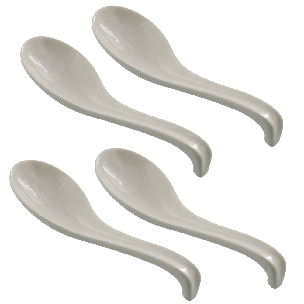 Kohiki Asian Soup Spoon Set of 4 - Cream