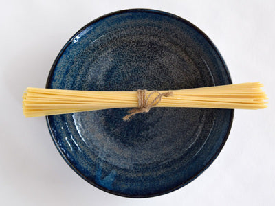 Yohen Dark Blue Pasta Bowls Set of 2