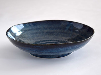 Yohen Dark Blue Pasta Bowls Set of 2