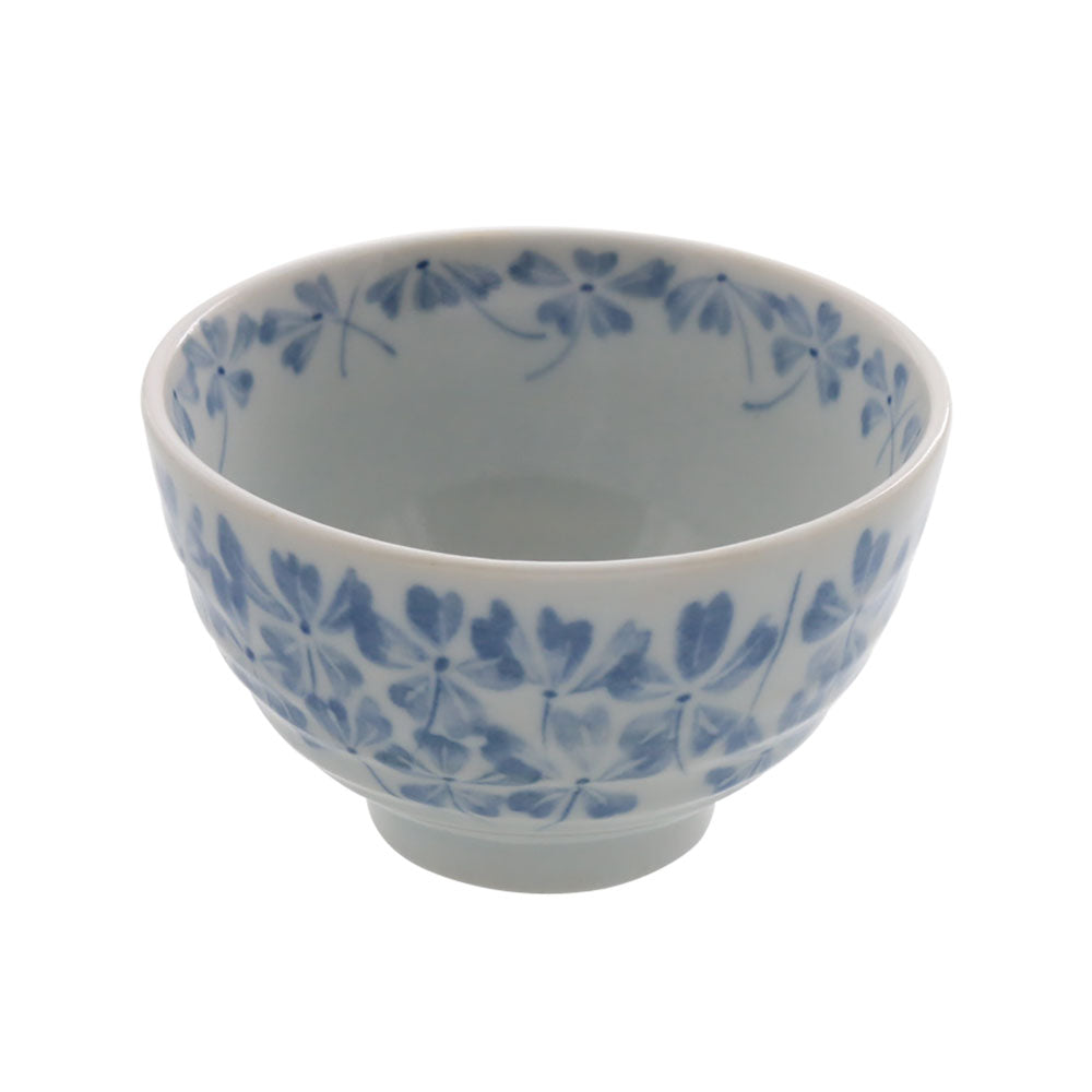 Nadeshiko Yunomi Japanese Tea Cup Set of 4 - Blue and White