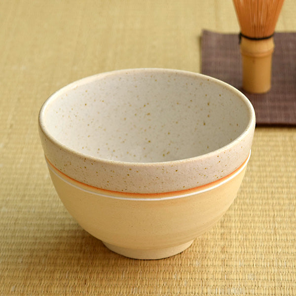 Authentic 18 oz Pottery Matcha Tea Cup Yakishime (High-Fired Unglazed Ceramics) Icchin Handmade Comes in a Box