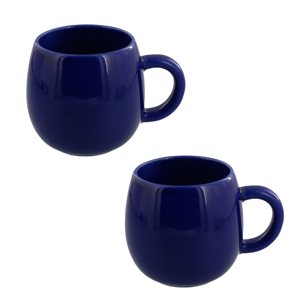 COLONT Ceramic Coffee Mugs Set of 2 - Navy Blue