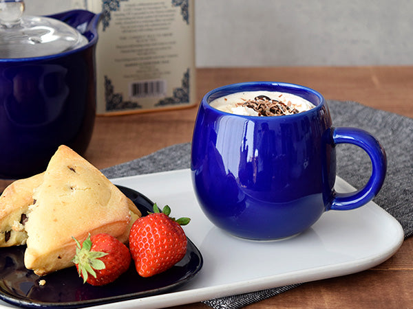 COLONT Ceramic Coffee Mugs Set of 2 - Navy Blue