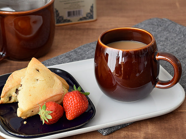 COLONT Ceramic Coffee Mugs Set of 2 - Brown