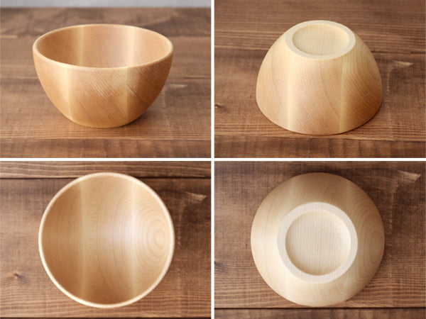 11.8 Ounce Wooden Café Au Lait Bowls Set of 2