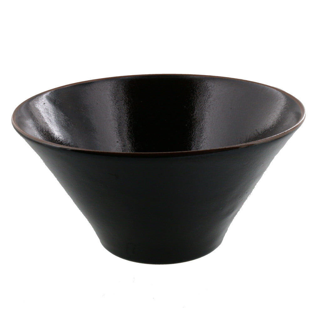 61 oz Yuzu Tenmoku Black Trapezoidal Bowl - Large – Zen Table Japan
