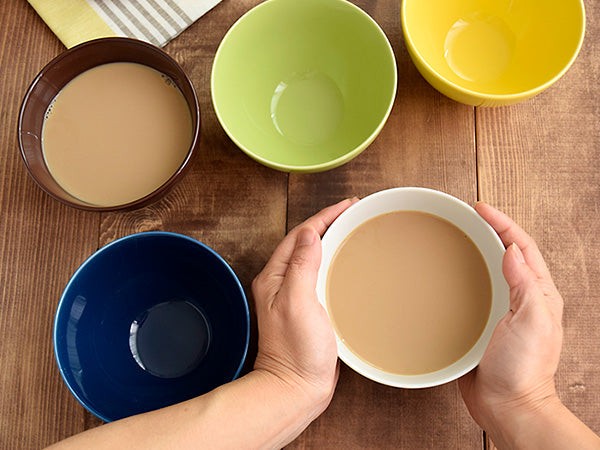 Café Au Lait Bowl Set of 5- Assorted Colors